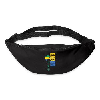 Made in Gabon, born in Gabon - Bum bag - black - Front