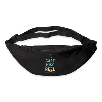 Anchor and Waves Cast Miss Reel - Bum bag - black - Front