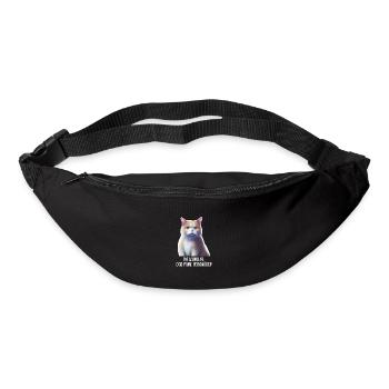 Katzen Sprüche Katzenmotiv Katzenliebhaber - Gürteltasche - Schwarz - Vorne
