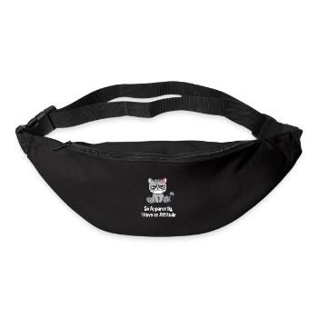 Apparently, I have a sarcastic, funny - Bum bag - black - Front