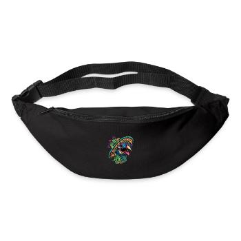 Peacock Bird Comic Funny Sombrero - Bum bag - black - Front