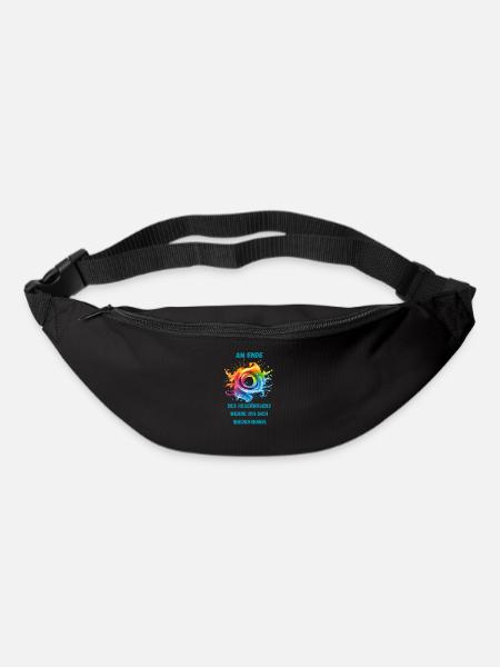 Wiedersehen am Regenbogen - Gürteltasche - Schwarz