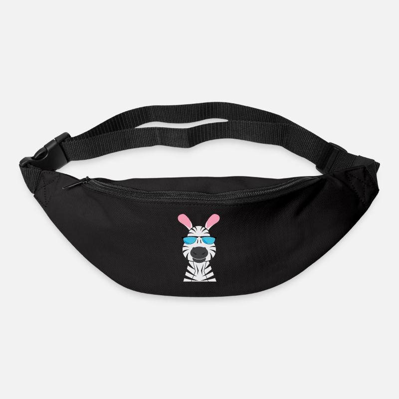 Zebra - Gürteltasche - Schwarz