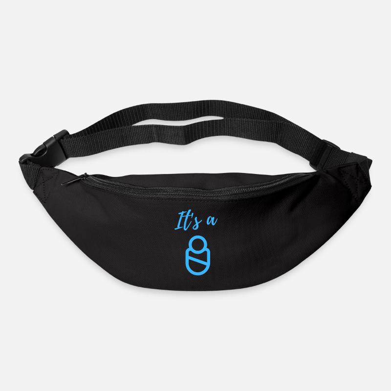 Annonce de bébé - Garçon - Grossesse - Sac banane - noir