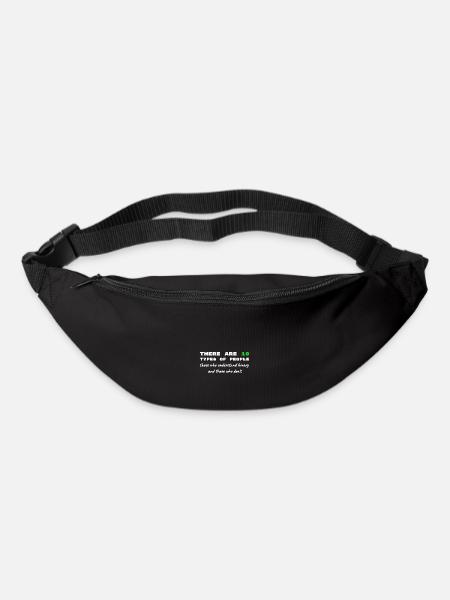 Code binaire Dictons drôles Travail sur ordinateur - Sac banane - noir