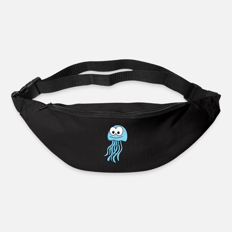 Qualle Comic Tier - Gürteltasche - Schwarz