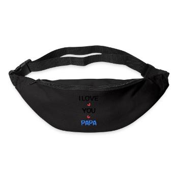 VATERTAG. ALLES GUTE ZUM GEBURTSTAG, PAPA. PAPA. ALLES GUTE ZUM GEBURTSTAG! - Gürteltasche - Schwarz - Vorne