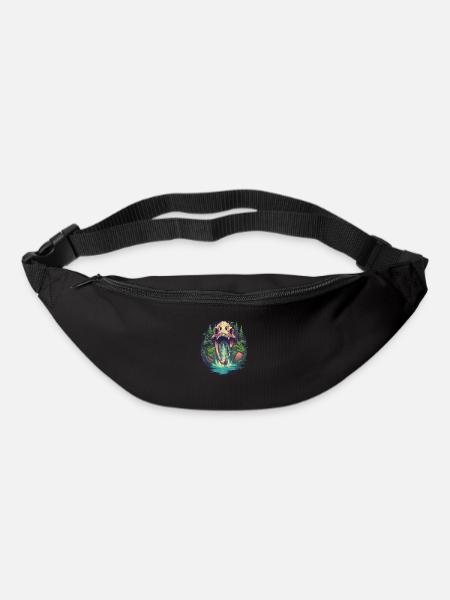 Dinosaurier Dino Fossil Carnivor Herbivor T-Rex - Gürteltasche - Schwarz