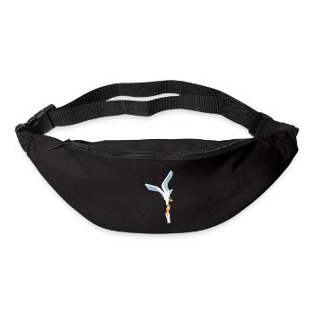 Möwe Eis Geschenk Vogel Dieb - Gürteltasche - Schwarz - Vorne