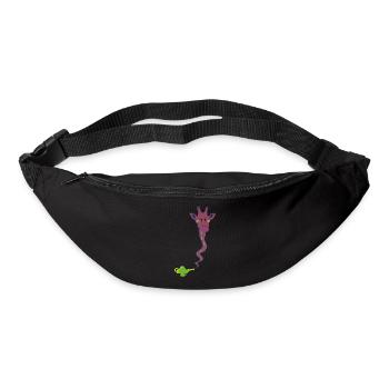 Wunderaffe - lampe magique avec cadeau girafe - Sac banane - noir - Devant