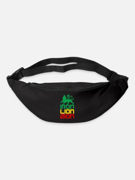 iron lion zion - Sac banane - noir
