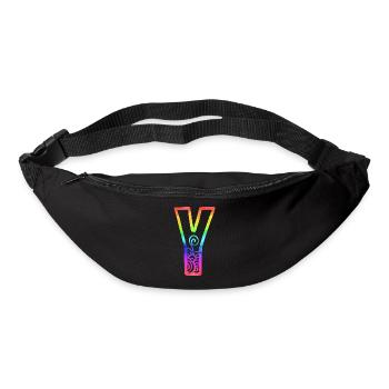 rainbow y - Bum bag - black - Front