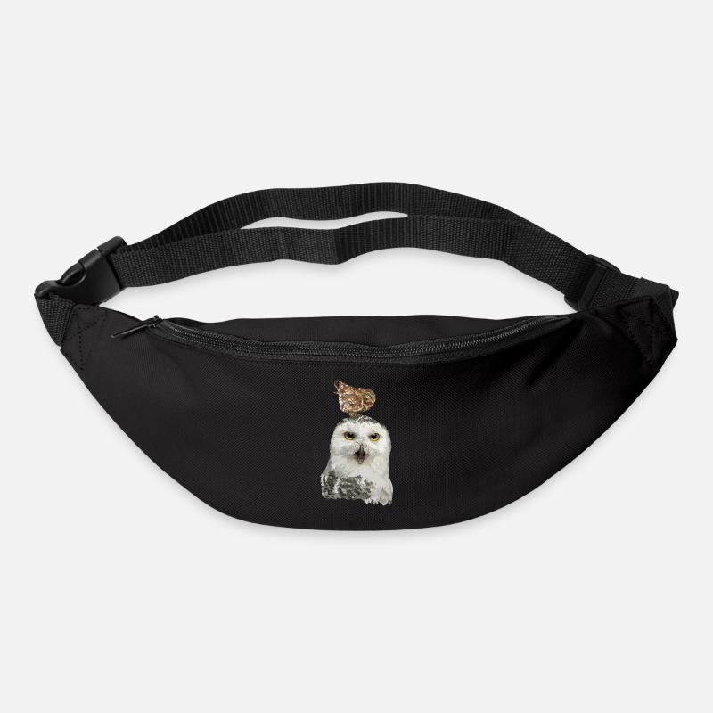 Nächtliche Raubvögel - Gürteltasche - Schwarz