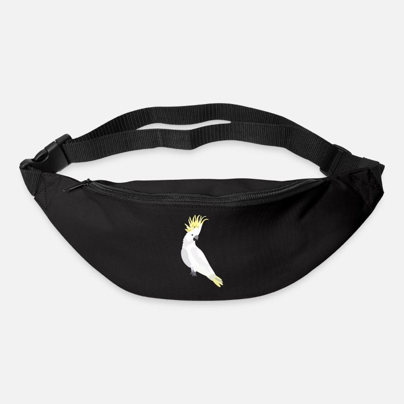 Papagei Kakadu weiß - Gürteltasche - Schwarz