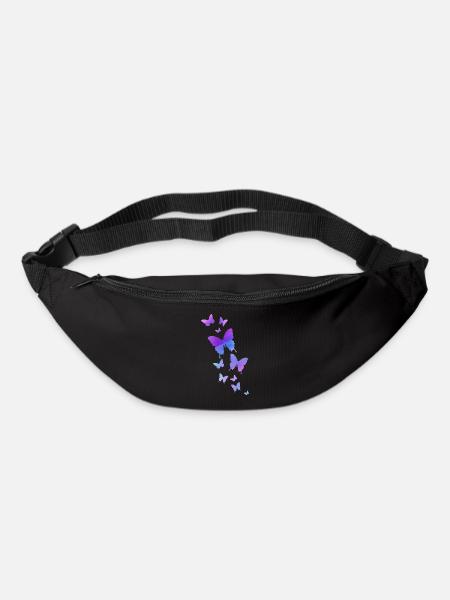 Butterfly Butterfly Animal Colorful Color - Bum bag - black
