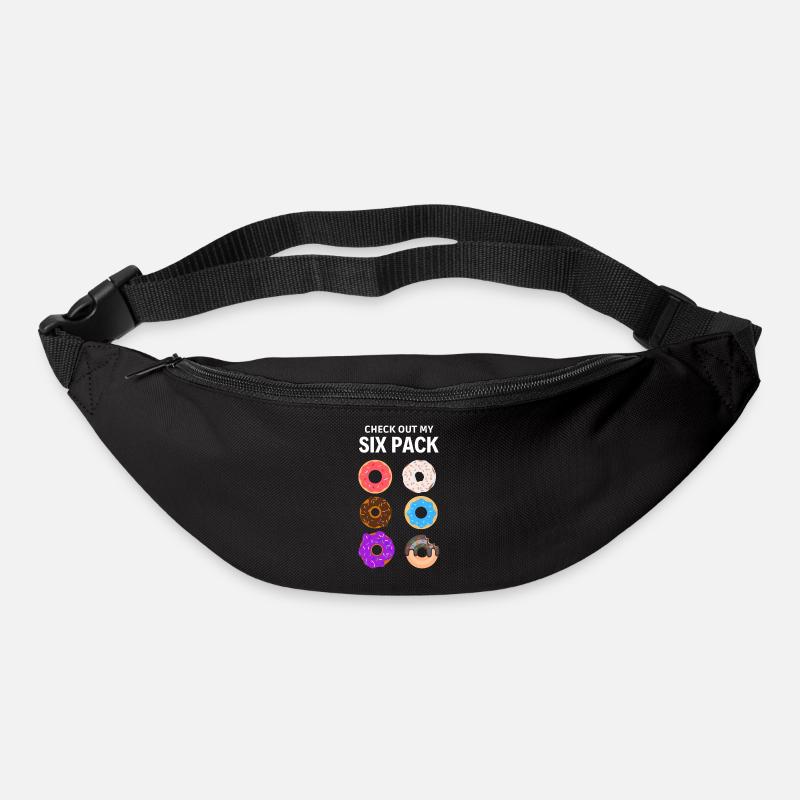 check out my six pack. Six pack donut - Bum bag - black