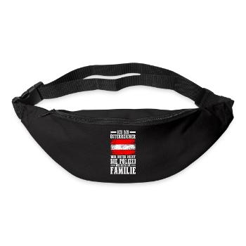 Österreich Österreicher Österreichisches - Gürteltasche - Schwarz - Vorne