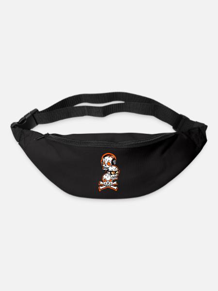 Skull Beats with Headphones and Crossbones - Bum bag - black