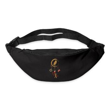 Eule Weihnachten Weihnachtstraumfänger - Gürteltasche - Schwarz - Vorne