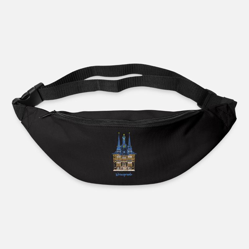 Wernigerode, historisches Rathaus, Ostdeutschland - Gürteltasche - Schwarz