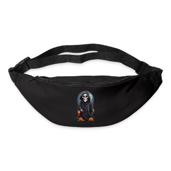 Cartoon Skeleton Grim Reaper Halloween Design - Bum bag - black - Front