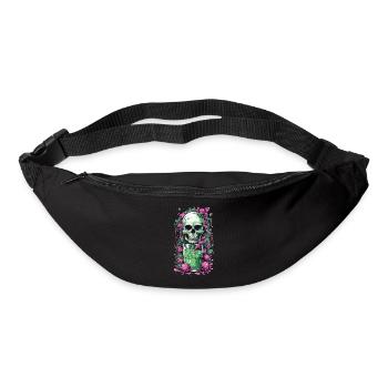 Gothic Skull Weirdcore Illustration Okkult - Gürteltasche - Schwarz - Vorne