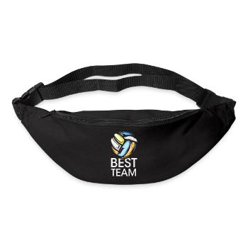 meilleure équipe de volley-ball plage couleurs vives graphique - Sac banane - noir - Devant