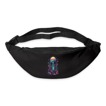 Retro Goth Vaporwave Viktorianisch Streetwear - Gürteltasche - Schwarz - Vorne