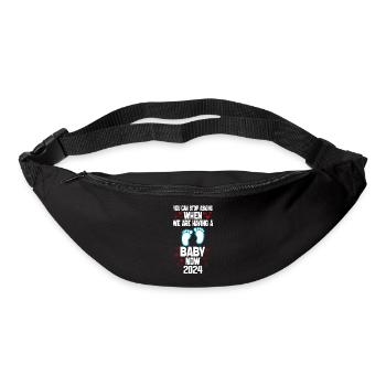 You Can't Stop Asking When We Are Having Baby Now - Bum bag - black - Front