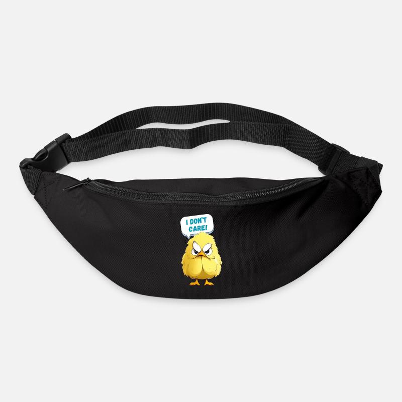 Grumpy Chicken - I don t care - Gürteltasche - Schwarz