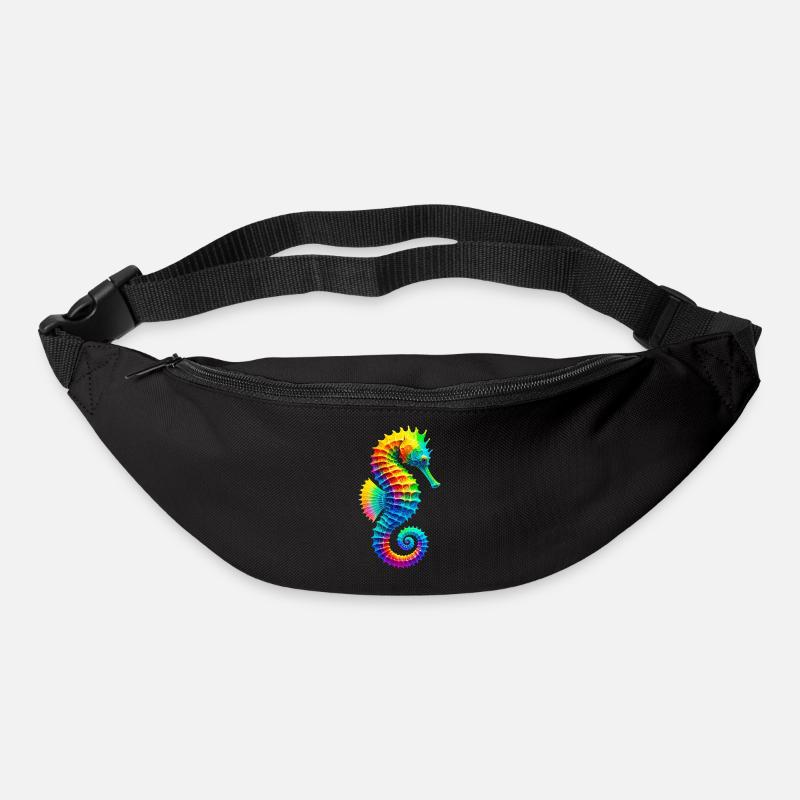 Seepferdchen - Gürteltasche - Schwarz