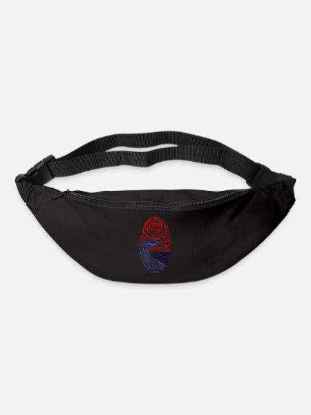 Dynamische Wellen - Gürteltasche - Schwarz