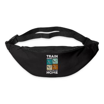 Training Sportlich Schwitzen Fitnesstrainer - Gürteltasche - Schwarz - Vorne