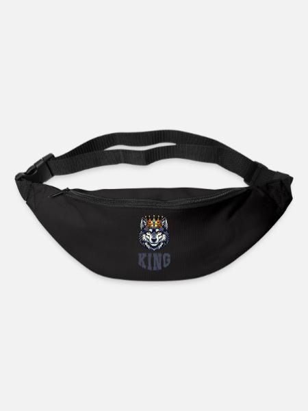 wolf king - Gürteltasche - Schwarz