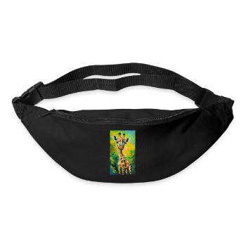 Giraffe Painting Painting Art comic - Bum bag - black - Front