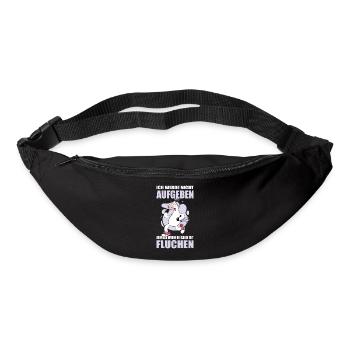 Dictons de fitness drôles Tenues d’entraînement - Sac banane - noir - Devant