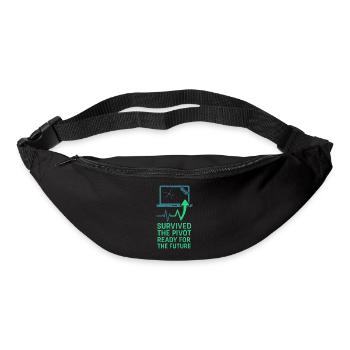 Fondateur de startup Survivant à l’épuisement professionnel : se rétablit - Sac banane - noir - Devant