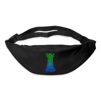 Jeu d’échecs Pièces d’échecs Joueur d’échecs - Sac banane - noir - Devant