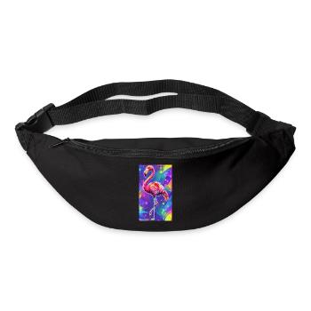 Flamant - Sac banane - noir - Devant