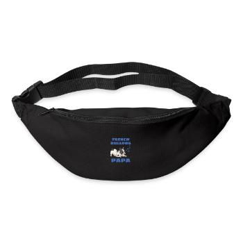 Frenchie Papa Dog Father's Day French Bulldog - Bum bag - black - Front