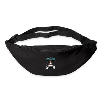 Zoo Animal Cadeau de Noël Fille Pingouin - Sac banane - noir - Devant