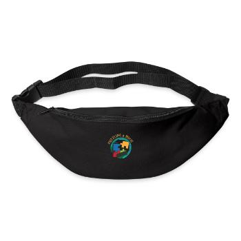 Puzzling and Music Notes Hobby Musician Jigsaw - Bum bag - black - Front
