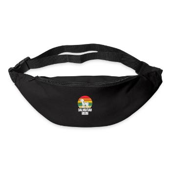 Amoureux des chiens Chiens Maman Fête des Mères Rétro Dalmatien - Sac banane - noir - Devant