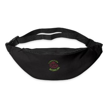 Manger des Pastèques Fruits d'été - Sac banane - noir - Devant