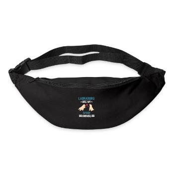 Dog Owner Dogs Gift Funny Labrador - Sac banane - noir - Devant