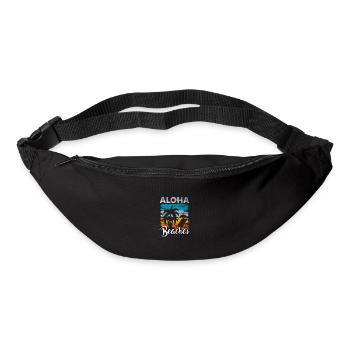 Citation Aloha Beach Hawaii Vintage Palm Beach - Sac banane - noir - Devant