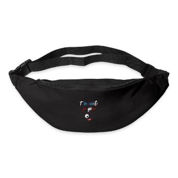 Don't worry I manage, Wink humor - Bum bag - black - Front