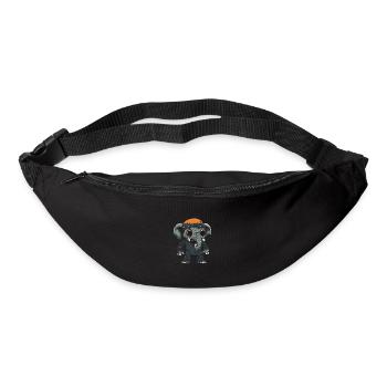 Mammut Halloween Lustig Zombie - Gürteltasche - Schwarz - Vorne