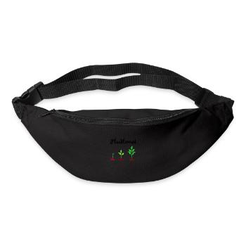 Jardinage, hobby, dicton amusant, nature, - Sac banane - noir - Devant
