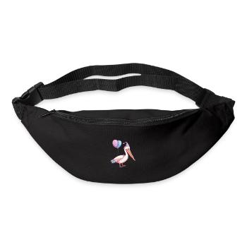 Pelikan Vogel Geburtstag Baby - Gürteltasche - Schwarz - Vorne